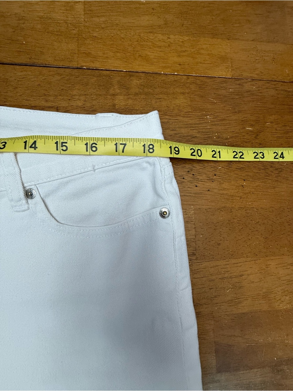 Lauren Ralph Lauren White Straight-Leg Women's Jeans 14W - Picture 5 of 8